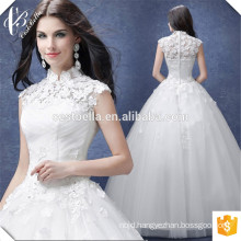 Romantic Chic Ball Gown Wedding Dress Stand Collar Bridal Dress For Wedding Party 2016